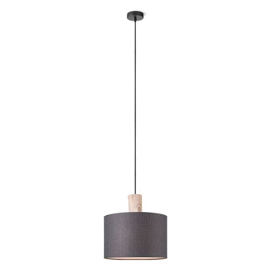 Hanglamp Linnen - Chocolade - 30x30x140cm