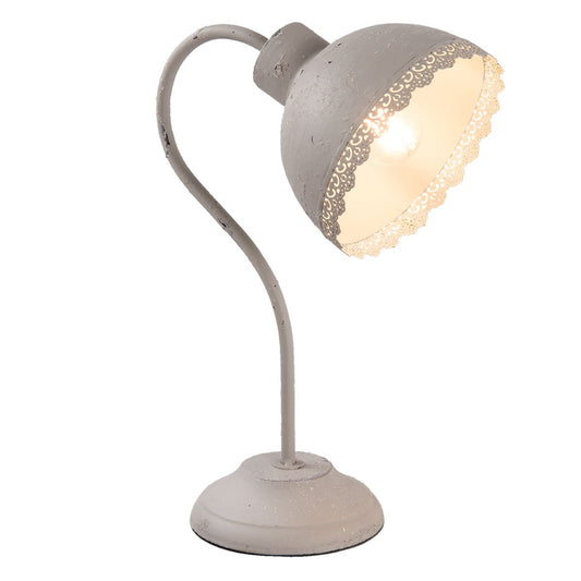 Bureaulamp Grijs 15x25x35 cm E27/max 1x60W