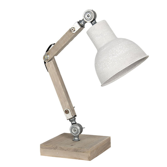 Bureaulamp Creme 15x15x47 cm E27/max 1x60W