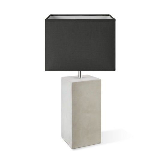 Tafellamp Block - Pillar Beton Voet - antraciet