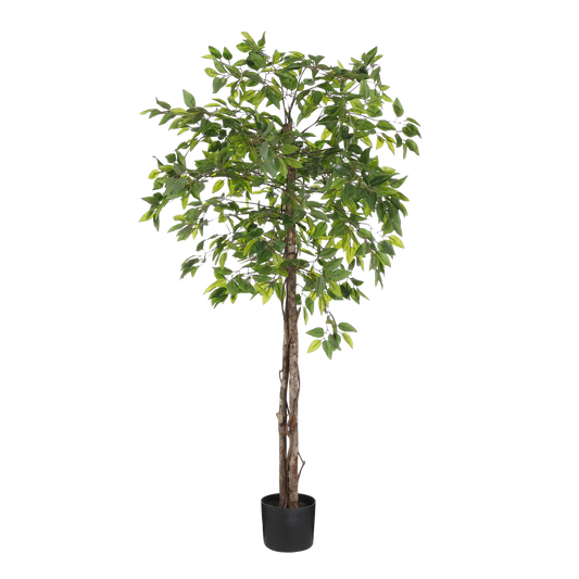 Ficus Kunstplant in Bloempot - H150 x Ø50 cm - Groen 