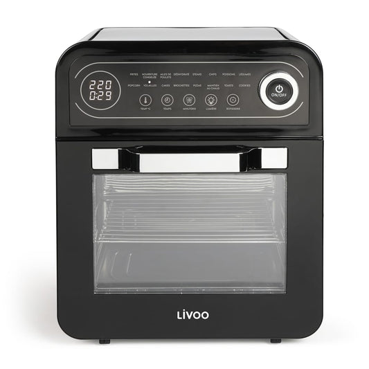 Airfryer oven 1600 W 12 L zwart