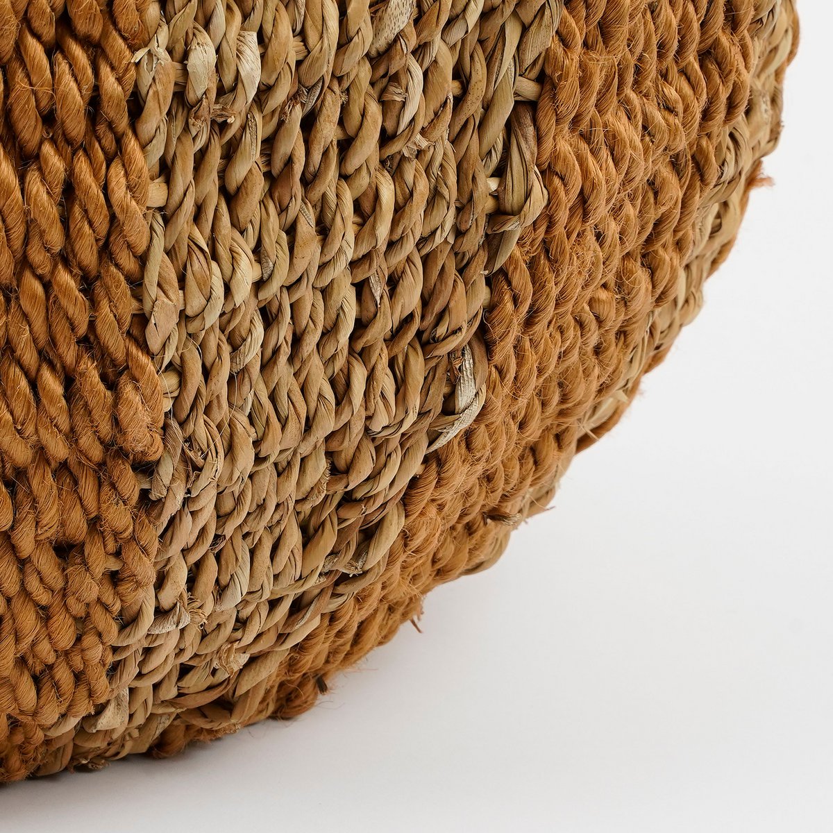 Opbergmand met Deksel Tacoma - H47 x Ø50 cm - Jute - Geel