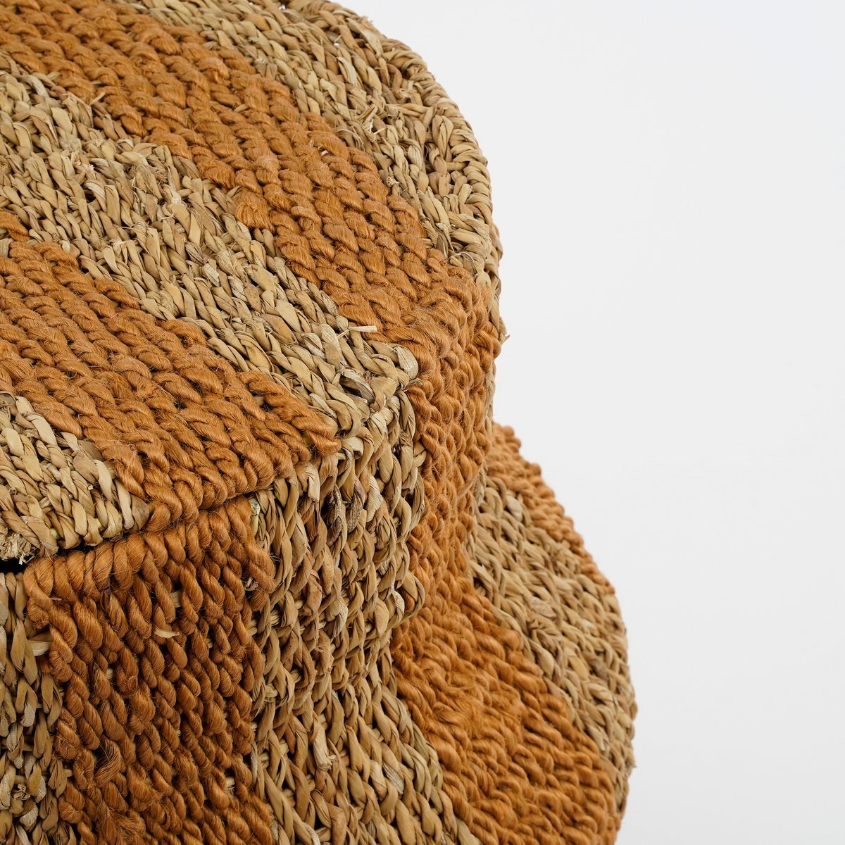 Opbergmand met Deksel Tacoma - H47 x Ø50 cm - Jute - Geel