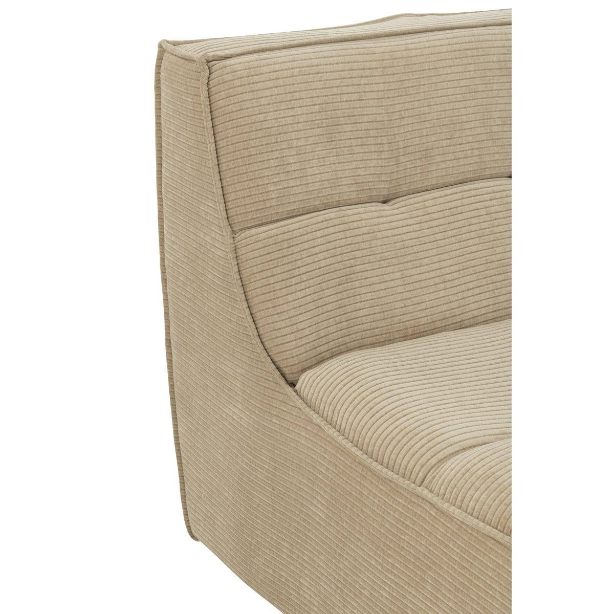 Sofa Grid Populierenhout/Schuim Donker Beige