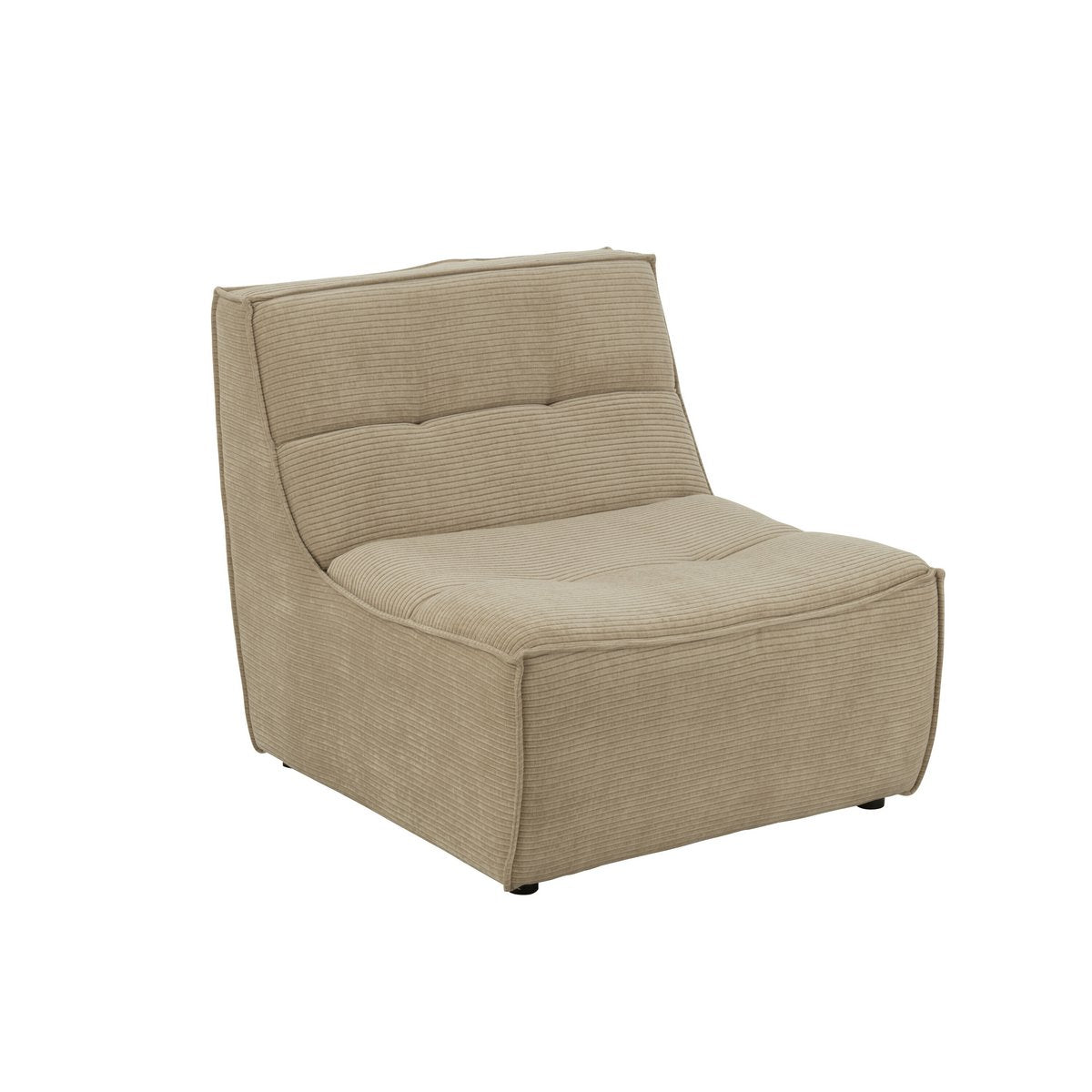 Sofa Grid Populierenhout/Schuim Donker Beige