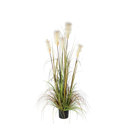 Pluimgras Foxtail Kunstplant - H150 x Ø70 cm - Groen