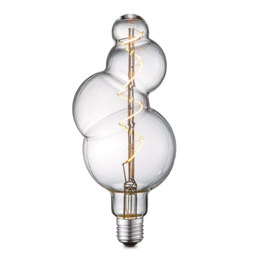 LED lamp dimbaar Bubbel Spiraal E27 4W 300Lm 3000K Helder