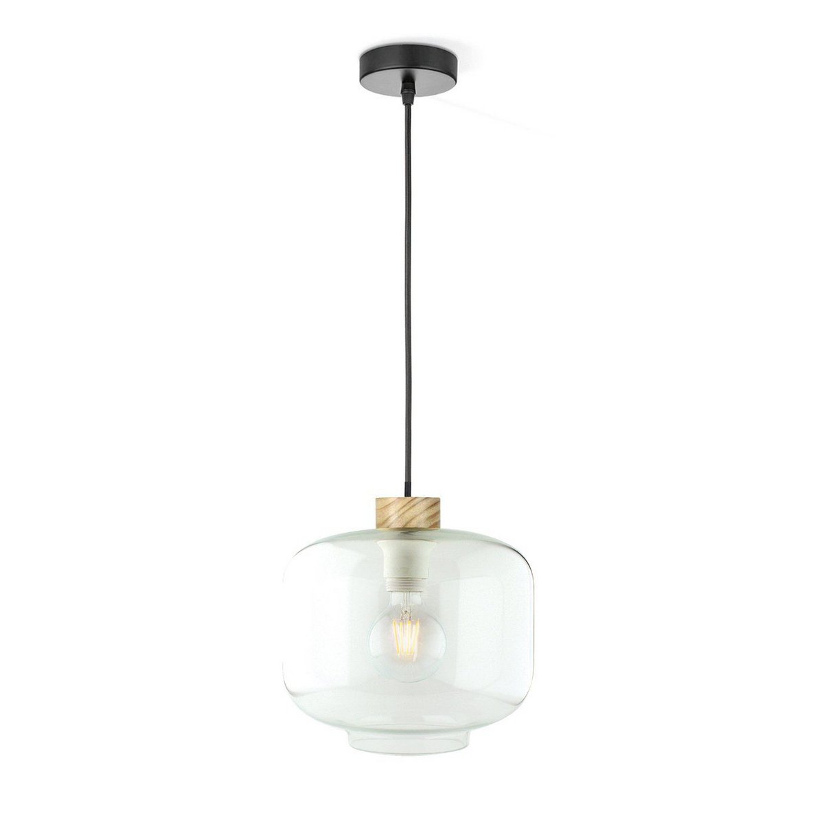 Hanglamp Retro - Helder - 25x25x128cm