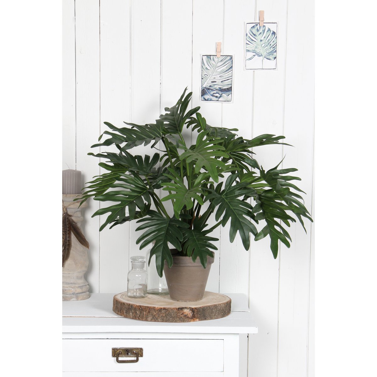 Philodendron Kunstplant - H60 x Ø80 cm - Groen