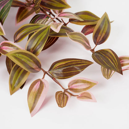 Tradescantia Kunst Hangplant - L15 x B20 x H54 cm - Bordeaux