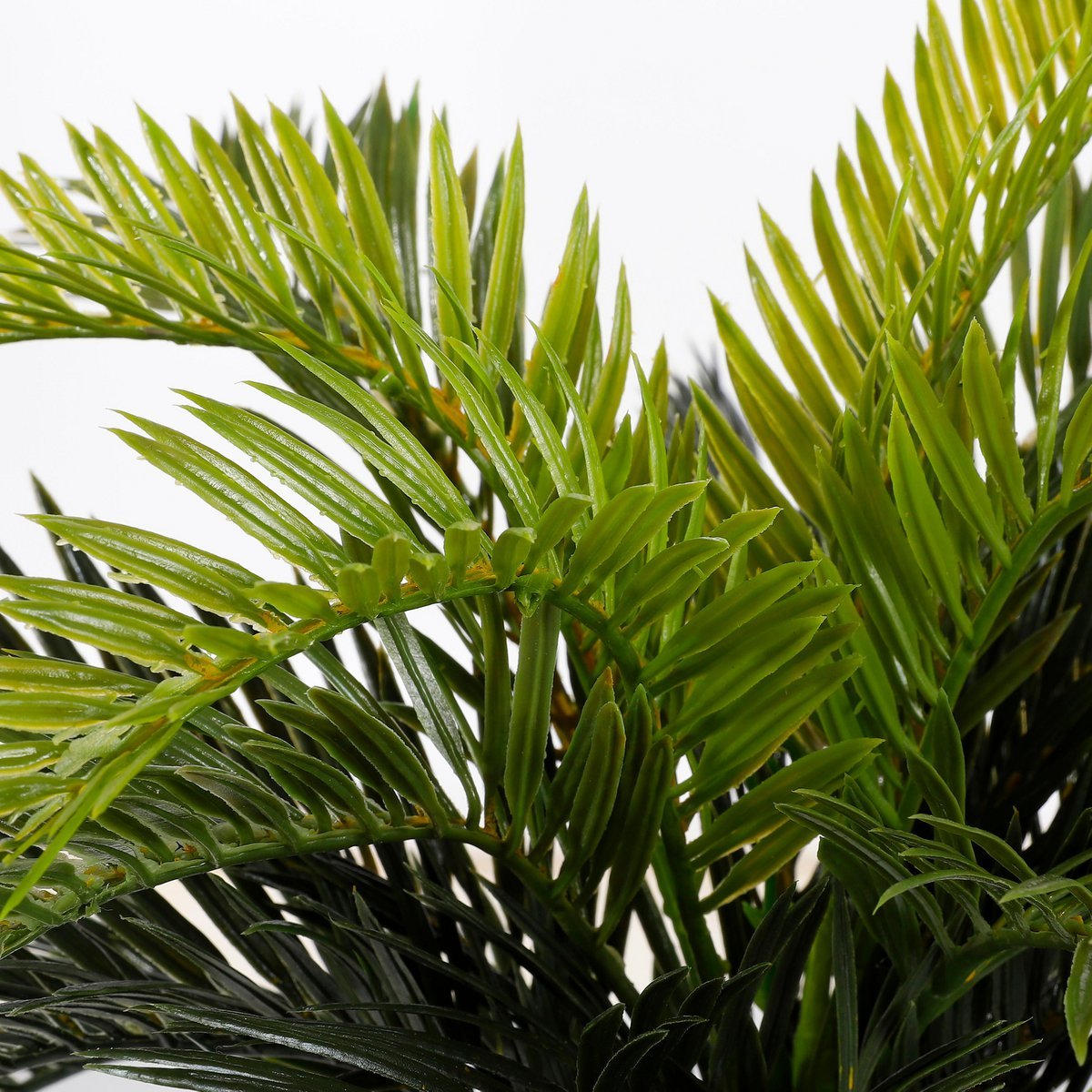 Cycas Palm Kunstplant in Bloempot Stan - H37 x Ø44 cm - Groen