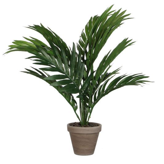 Areca Palm Kunstplant in Bloempot Stan - H45 x Ø60 cm - Groen