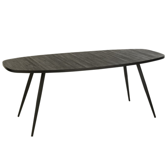 Eettafel Ovaal 200x90x76 Zwart