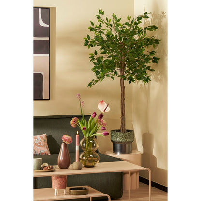 Ficus Kunstplant in Bloempot - H150 x Ø50 cm - Groen 