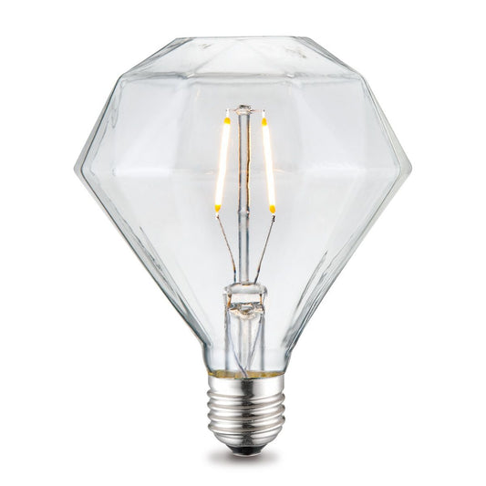 LED lamp dimbaar Diamond Deco E27 D95 4W 350Lm 3000K Helder