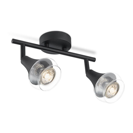 Opbouwspot LED Vaya 2 - incl. dimbare LED lamp - Zwart