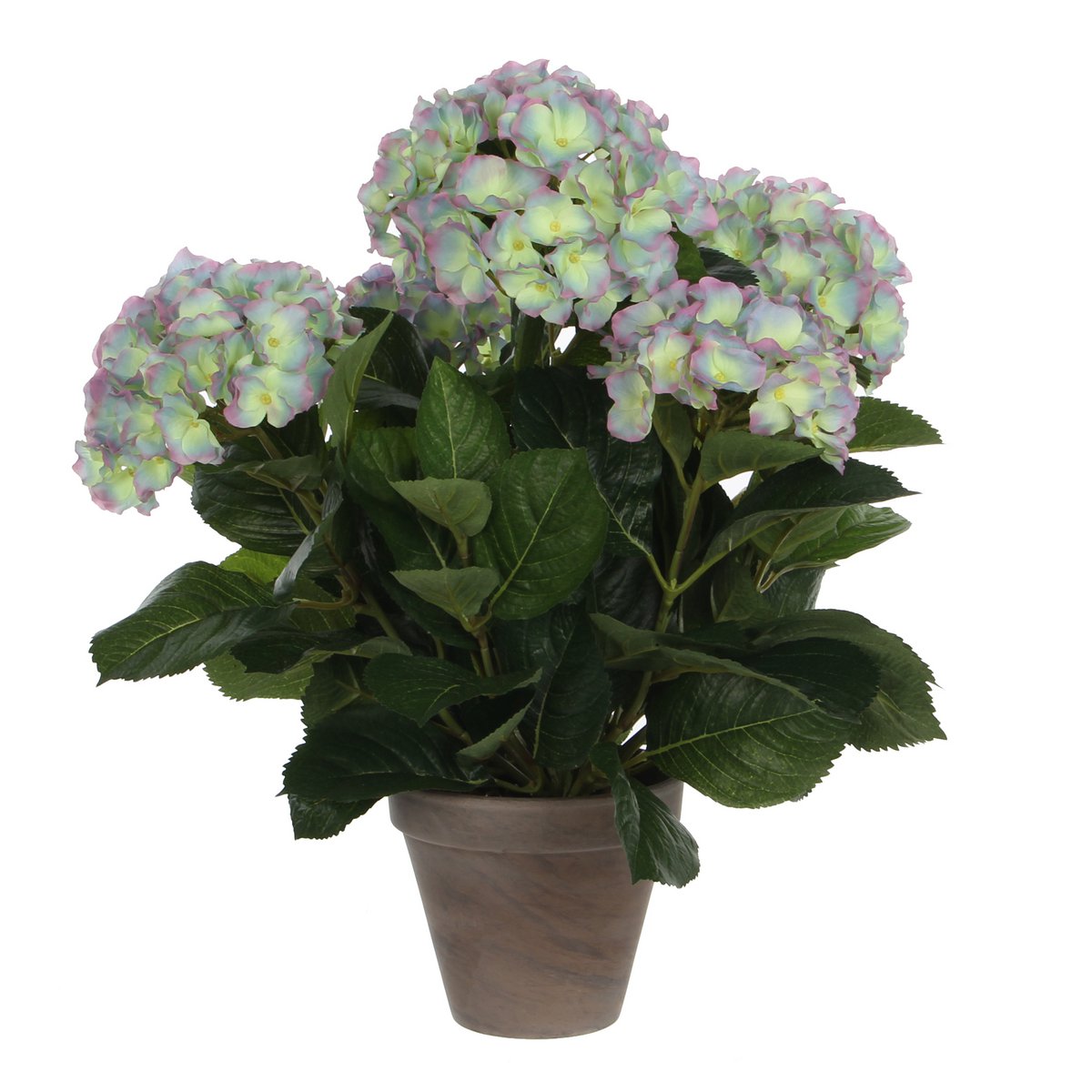 Hortensia Kunstplant in Bloempot Stan - H45 x Ø45 cm - Lichtpaars