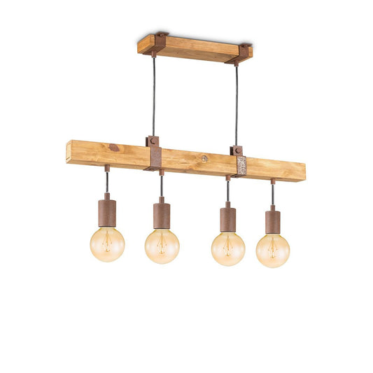 Hanglamp Denton - hout - 70x14x128cm