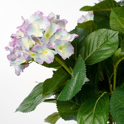 Hortensia Kunstplant in Bloempot Stan - H45 x Ø45 cm - Lichtpaars